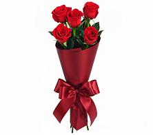 Букет 5 Красных роз Эдлесс Лав в Новокорсунской