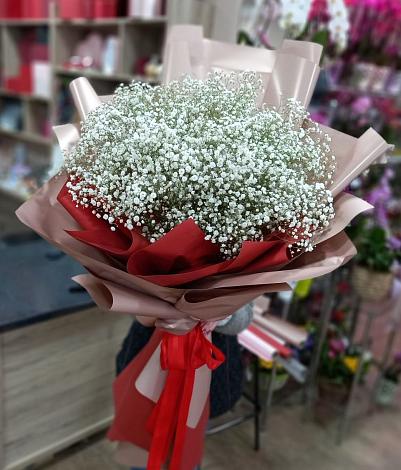 Букет цветов из: Гипсофила в Новокорсунской