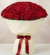 Букет 101 Красная роза Милано в Новокорсунской