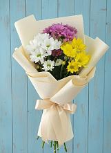 Букет цветов из:  Хризантемы #REPLACE_PRED# Новокорсунской