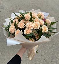 Букет Кремовые розы Латте в Новокорсунской