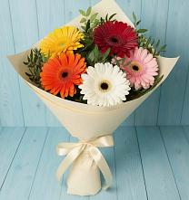 Букет цветов из:  Герберы #REPLACE_PRED# Новокорсунской