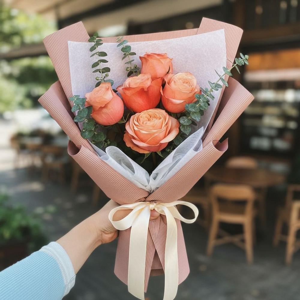 Букет цветов из: Розы в Новокорсунской