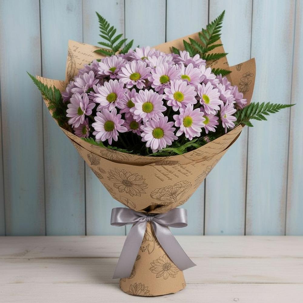 Букет цветов из: Хризантемы в Новокорсунской