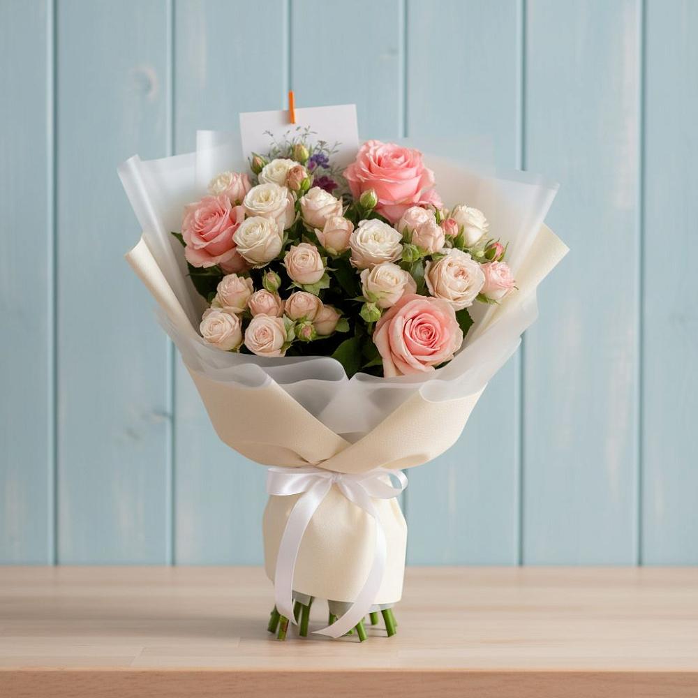 Букет цветов из: Розы в Новокорсунской