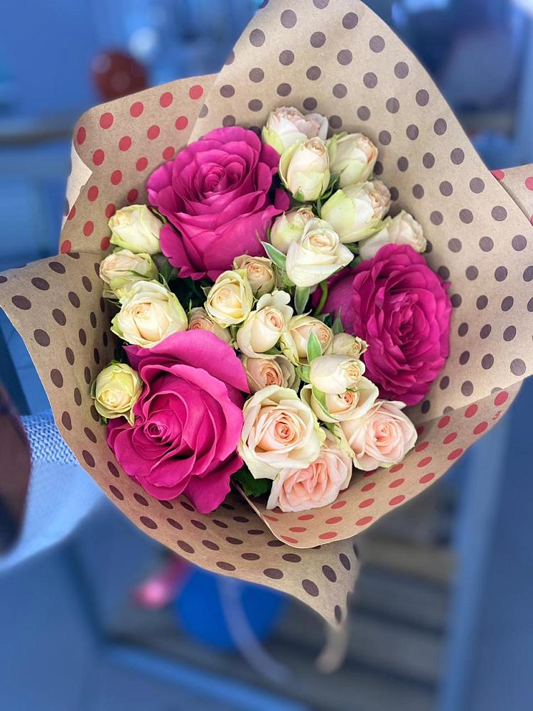 Букет цветов из: Розы в Новокорсунской