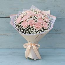 Букет цветов из:  Гвоздики в Новокорсунской