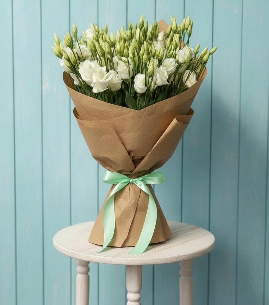 Букет цветов из: Лизиантусы в Новокорсунской