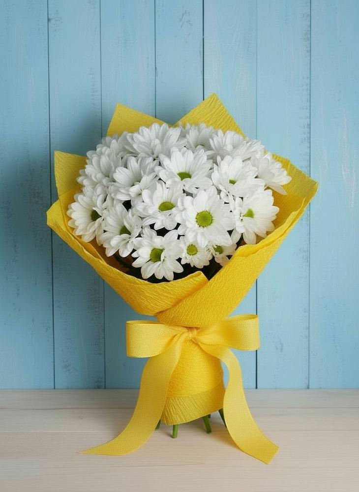 Букет цветов из: Хризантемы в Новокорсунской