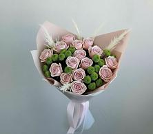 Букет цветов из:  Розы и Хризантемы в Новокорсунской