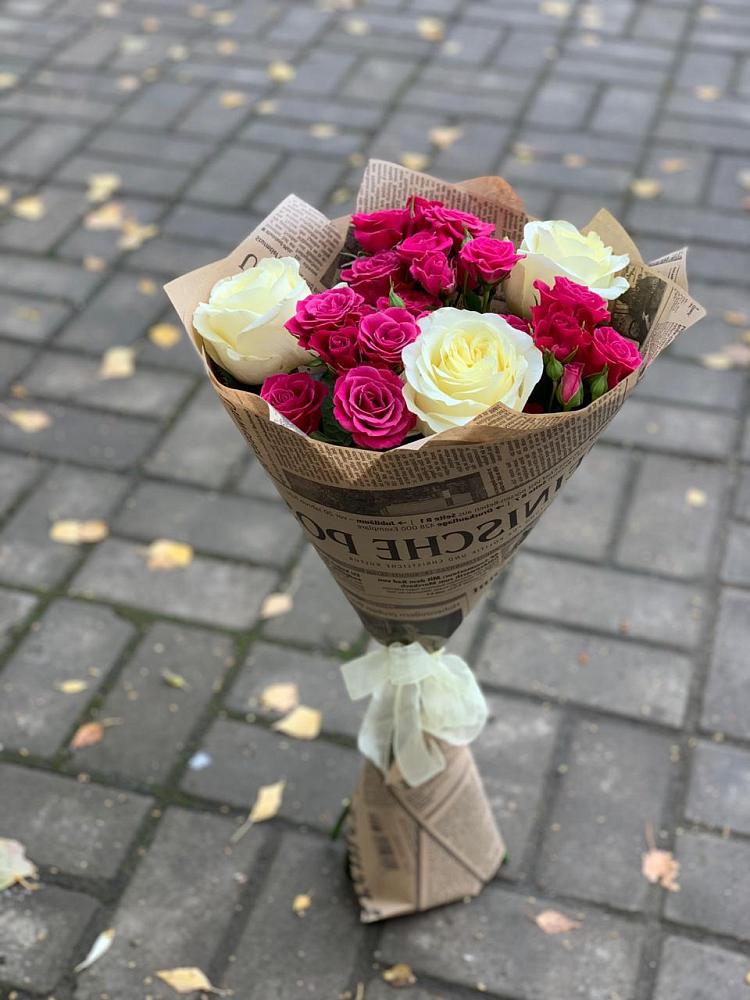 Букет цветов из: Розы в Новокорсунской