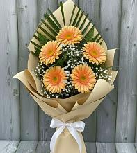 Букет цветов из:  Герберы в Новокорсунской