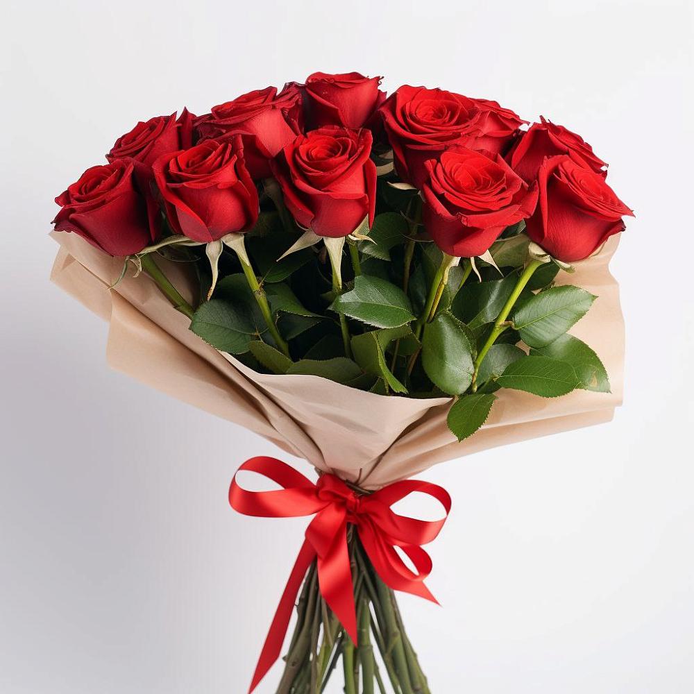 Букет 11 Красных роз Эдлесс Лав в Новокорсунской