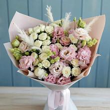Букет цветов из:  Альстромерии и Розы в Новокорсунской