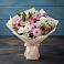 Букет цветов из: Хризантемы, Альстромерии и Розы в Новокорсунской